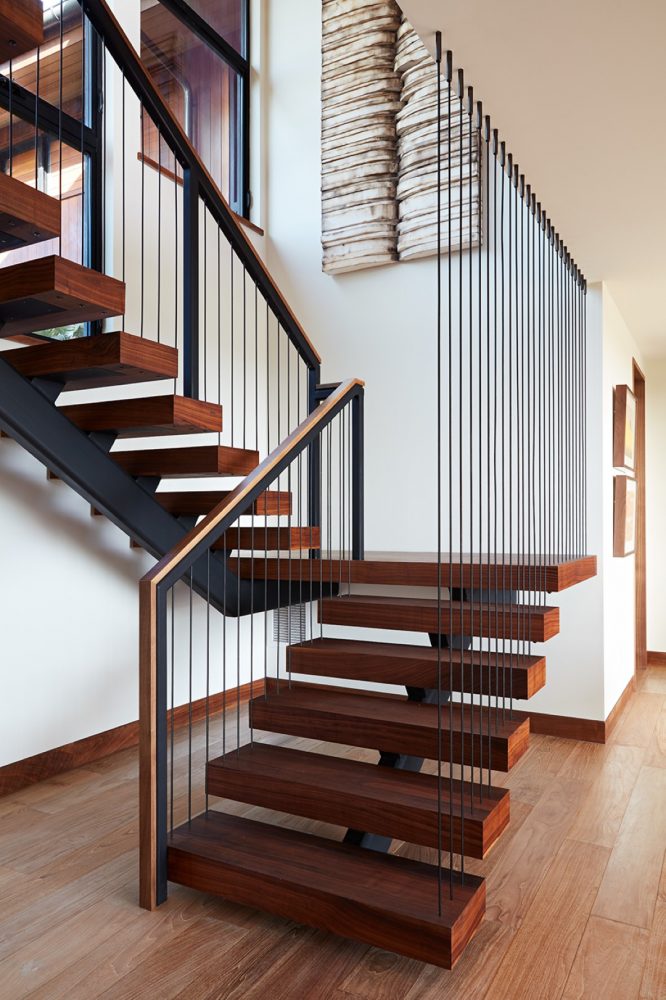 Hale Ike Mala Residence Stairwell by Philpotts Interiors